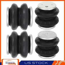 4PCS Air Suspension Spring Bags Heavy Duty 2600 LBS For 3/8" 1/2" NPT Port