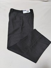 Izod Dress Pants Boys Size 7 Charcoal Pin Stripe