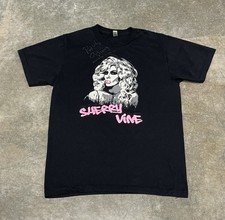 American Apparel Drag Queen Sherry Vine Autographed Black T-Shirt Unisex Medium