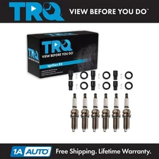 TRQ Ignition Coil Boots & Iridium Spark Plug Kit Set for Genesis Borrego