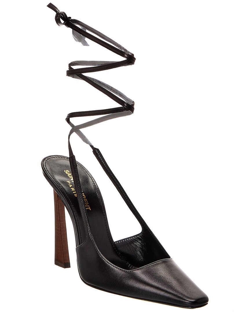 Saint Laurent Blade 105 pompa slingback in pelle da donna