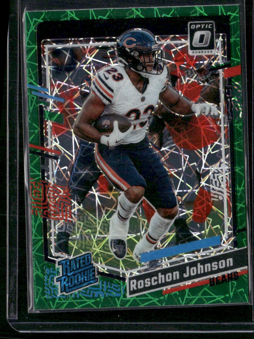 2023 Donruss Optic #217 Roschon Johnson Green Velocity