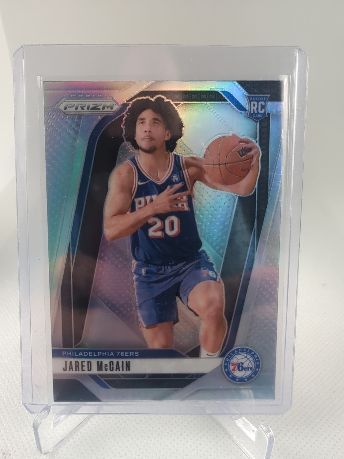 2024-25 Panini Prizm Jared McCain #222 Silver Prizm Rookie RC 76ers