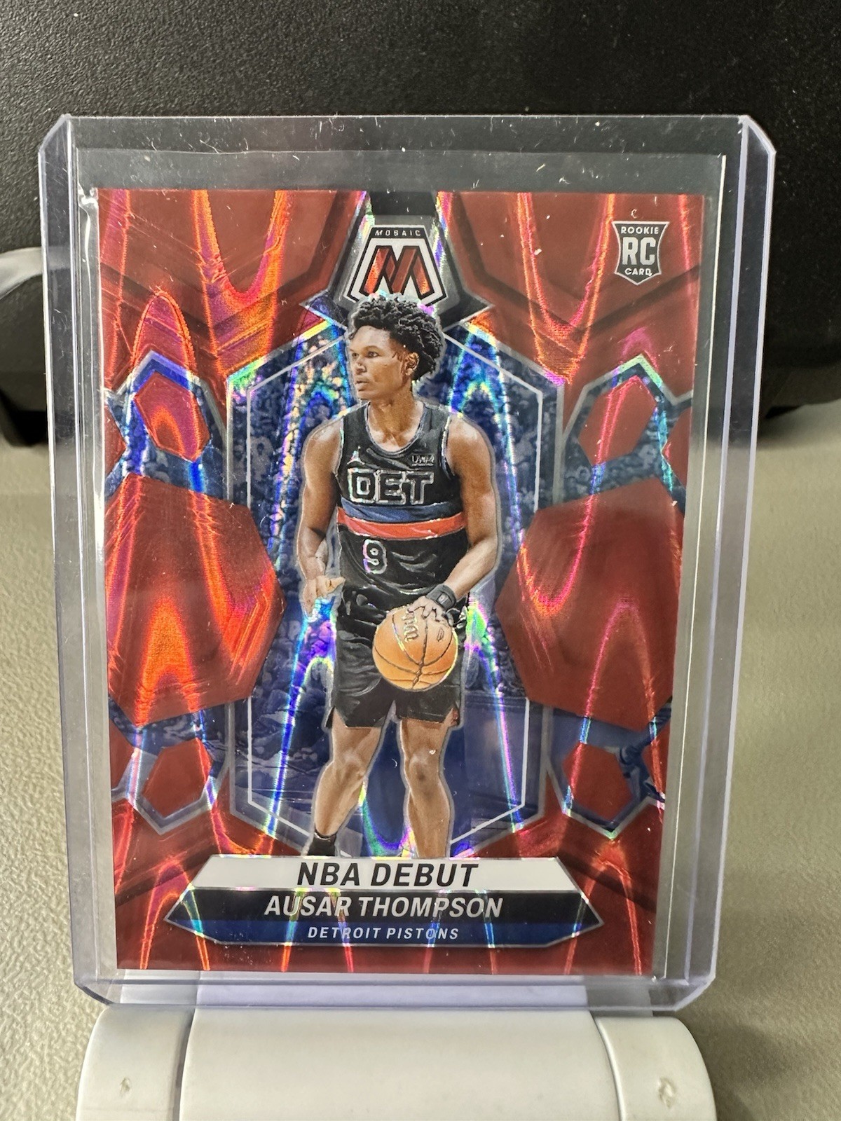 2023-24 Mosaic Basketball NBA Debut Ausar Thompson Red Wave 155 /299 #262