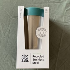 Circular & Co Reusable Coffee Cup 12oz 100% Leakproof Travel Mug BPA Free New