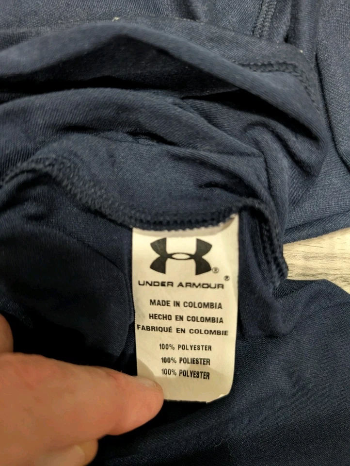 Under Armor Youth Size 6 Get Loud Irish Notre Dame Navy Blue Shirt - Image 4 of 4