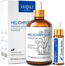 HIQILI Helichrysum Essential Oil 3.38oz Natural for Skin Care & Massage Use