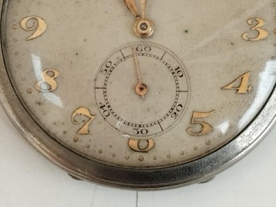 Montre De Poche Vintage Moeris Milan 1906 - Mécanique, Boîtier Argent, Cadran Blanc, Fonctionnelle, Occasion