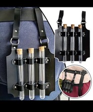 Medieval Alchemy Vial PU Leather Holder Belt Hanging Prop Potion Magic Cosplay