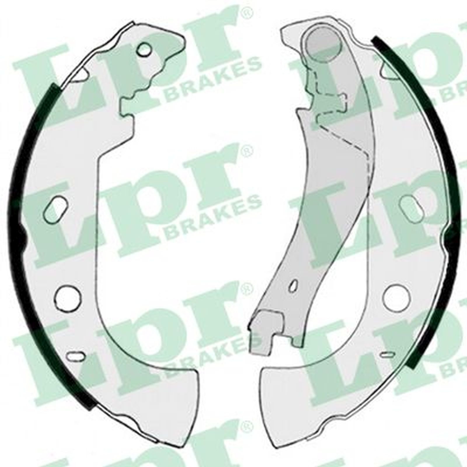 ORIGINAL® Lpr Bremsbackensatz Hinten für Fiat STRADA Pick-up MAREA Weekend
