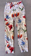 Vintage Escada Sport Pants Size Women EU 36 USA 4 AOP Butterfly Flowers 80s 90s