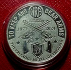 2024 National Rifle Association-NRA Round-Heraeus 1 Troy oz.999 Silver-Capsule