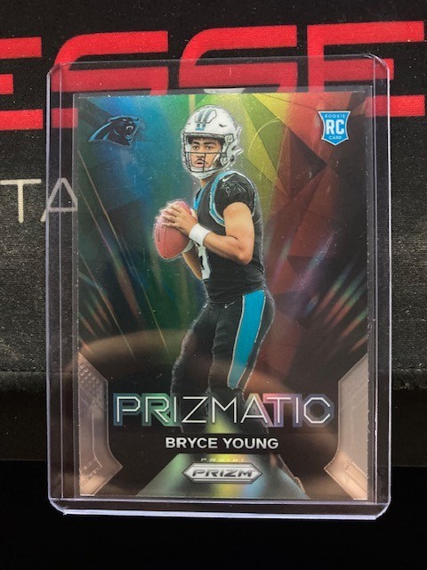 2023 Panini Prizm Bryce Young #4  Prizmatic Silver Rookie Carolina Panthers