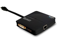 Plugable USB 3.0 Dual Video HDMI and DVI  Gigabit Ethernet Adapter USB3-3900DHE