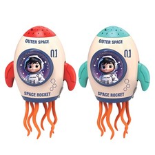 Dancing Toy Rechargeable Dancing Rocket Toy Lighted Projector Music Doll