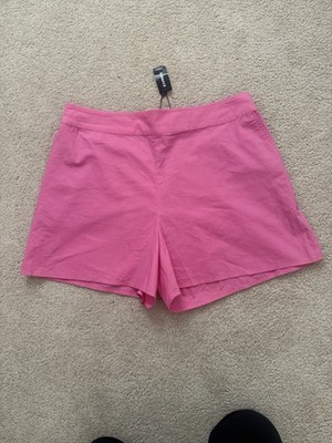 Express High Rise Pink Shorts Size L NWT