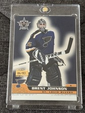 2001-02 Pacific Vanguard Brent Johnson Premiere Date /83 #81 St Louis Blues