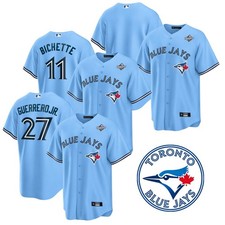 Men's Blue Jays Powder Blue 2025 World Series Limited Player Stitched Jersey NWT