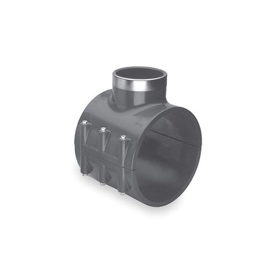 GRAINGER APPROVED 867-527SR Saddle Clamp,Dk Gray,Pipe Fit 6''x6''x1.5'' 3EDU6