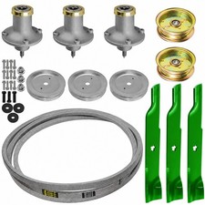 539112170 532112171 48" Deck Spindle Pulley Blade  Belt For Husqvarna Dixon