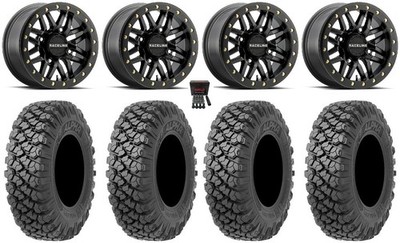 Raceline Ryno Bdlk 14'' Wheels Bk 30'' Alpha Tires Honda Pioneer 1000 / Talon