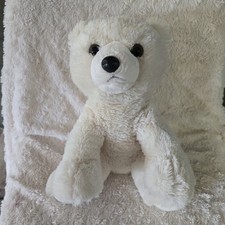 Aurora World White Polar Bear Plush Stuffed Animal 12" Soft Teddy Bear Toy