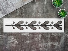 Stencil Flower Border Heart - Mylar, DIY Floral Decor - StencilAir