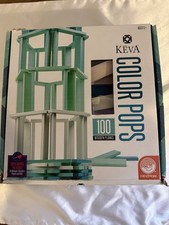 KEVA PLANKS Teal Maple Learn Stack Build Brai...