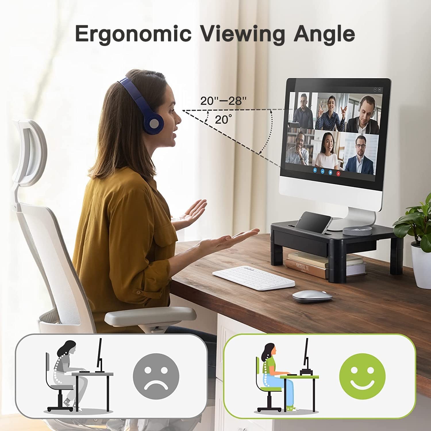 Supporto per Monitor Regolabile fino a 20KG foto 6