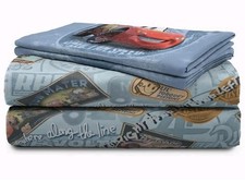 Disney Cars 4-Piece Full Sheet Set with Lightning McQueen - New
