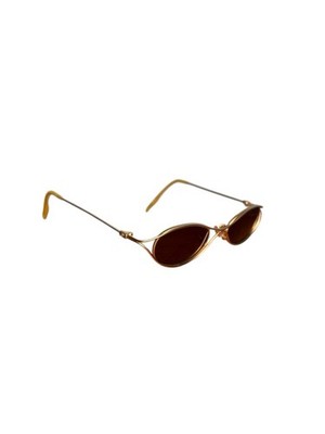 Vintage Alain Delon 3405 Gold Oval Cat-Eye Sunglasses 90s | eBay