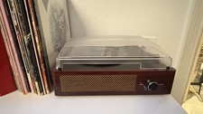 Vintage Bluetooth Vinyl Record Player with Stereo Speakers - Retro Home Decor