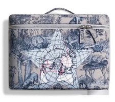 Dior Beaute Around the World Motif Vanity Case w Mirror Blue White Loyalty Gift