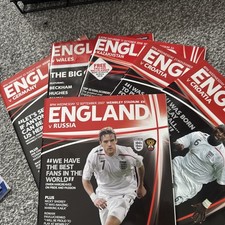 Six England Football Programs