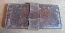 Civil War Original Antique Men's Wallet 1860s 1870s Custer 1860s