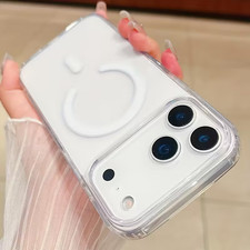 MagSafe Clear Case For iPhone 14 15 16 17 Pro Max Plus Shockproof Cover Magnetic