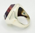 Vintage Large Sterling Silver Tiger's Eye Ring Deco Retro MCM  Size 7 - 13.3g — photo 6