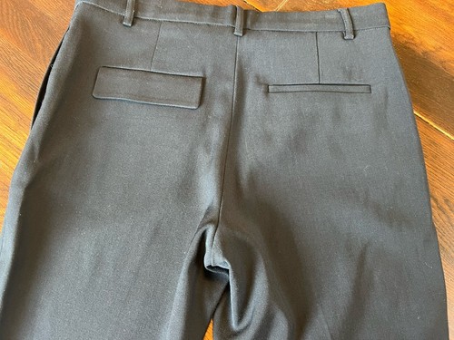 Scanlan Theodore Wool Blend Crop Pants Women’s Size 6 Black Mid Rise Straight - Picture 9 of 13