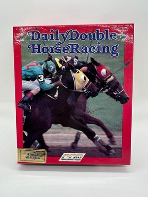 Daily Double Horse Racing (Amiga, CDS Software) Big Box Disk + Inserts + Manual