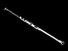 Vintage New old stock Ladies stainless single Snake watch band with C-ring end