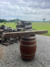 132 Mantle 76"x7"x5" Fireplace, Stained, Solid, Rustic, Salvage, Farm, Beam