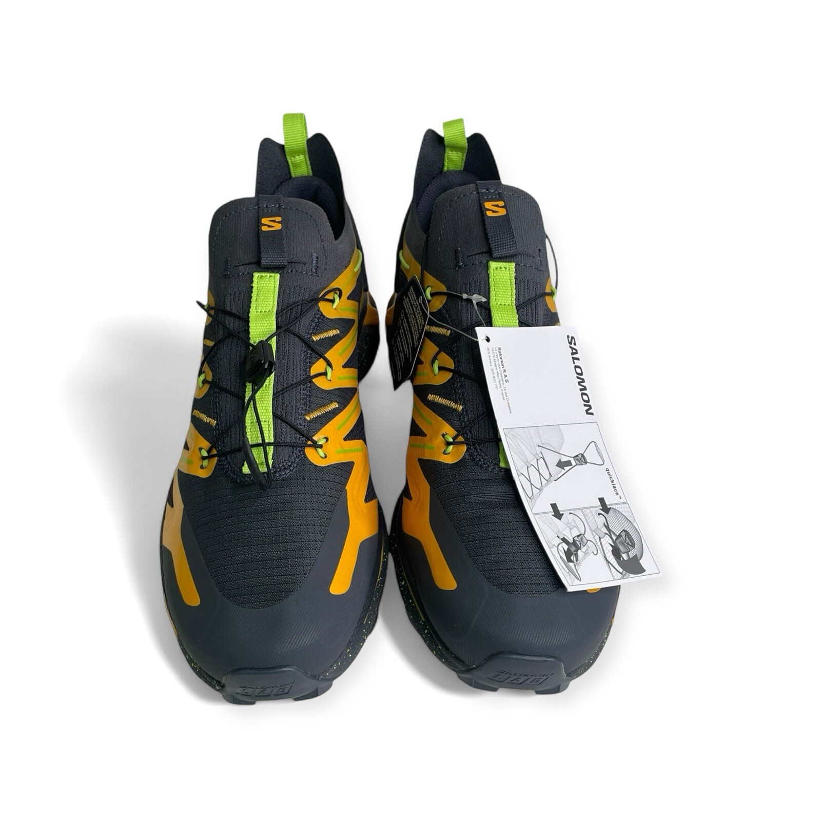 Scarpe da corsa Salomon XT Rush 2 ebano arancione fiammeggiante escursionismo uomo taglia 8 donna 9