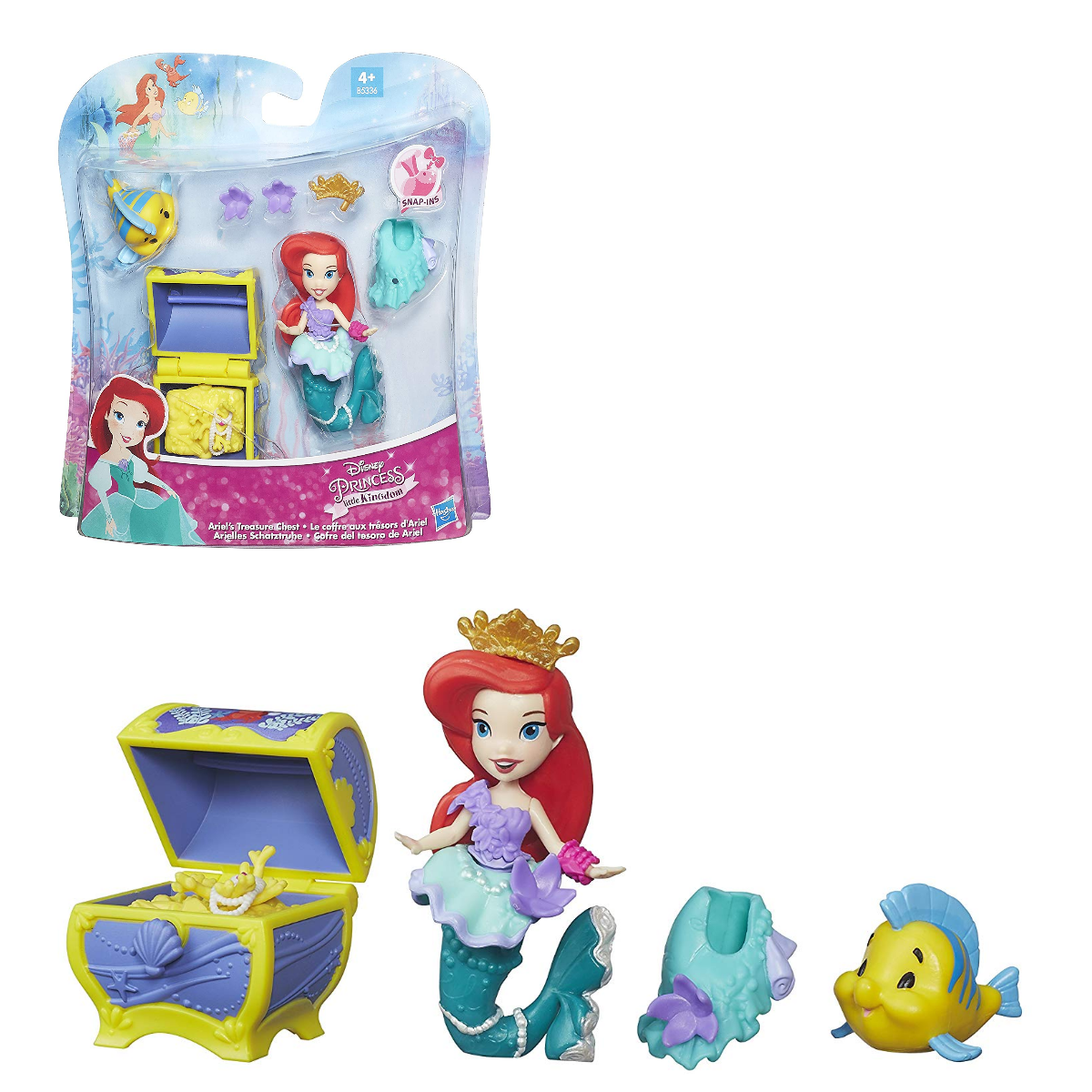 Disney Princess Little Kingdom Ariels Treasure Chest Toy Figure With Accessories