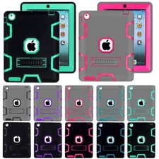 NEW ARMOR Impact Kids Hybrid Kick Stand Case Cover Stand For iPad Mini 1 2 3 4