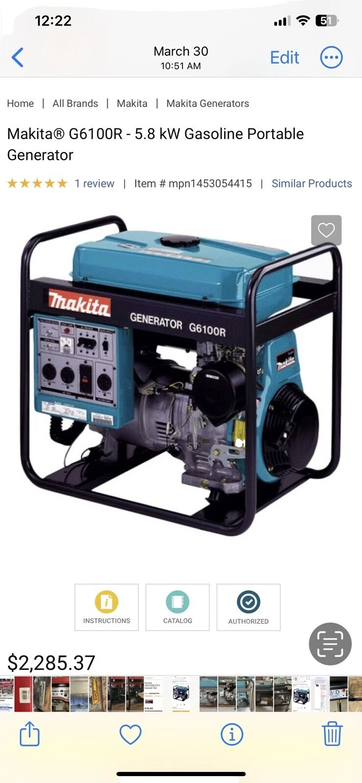 Makita generadores industriales