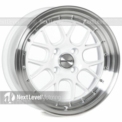 Circuit Performance CP27 15x7 4-100 +35 White Wheels Rims (SET OF 4) Stance