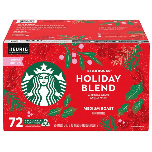 starbucks by nespresso medium roast holiday blend coffee