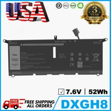   52WH 7.6V DXGH8 Battery For Dell XPS 13-5390 9370 9380 G8VCF H754V P82G002