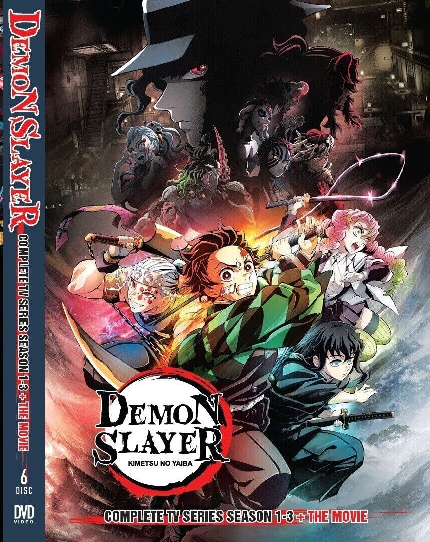 DVD Demon Slayer Kimetsu No Yaiba Mugen Train The Movie+Complete Season 2  ENGdub