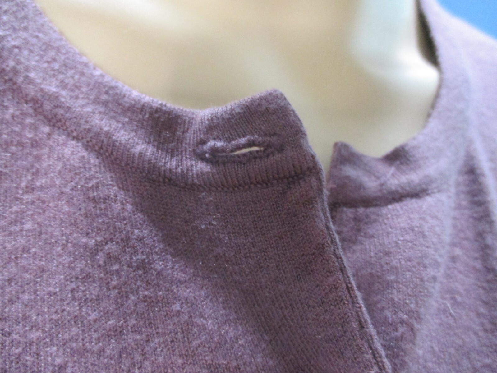 size PL purple button down knit jacket blouse GRA… - image 9